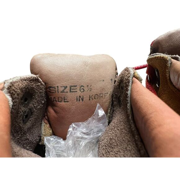 Vintage Lasco Log Master Insulated Brown Suede Leather Hiking Boots US Men's 6.5 - Picture 7 of 12